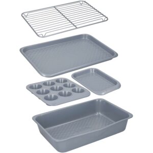 MasterClass Smart Ceramic Non-Stick Five Piece Nesting Bakeware Set