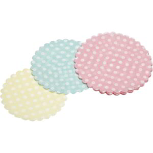 Sweetly Does It Assorted Sized Coloured Mini Cupcake Doilies Pack of Thirty
