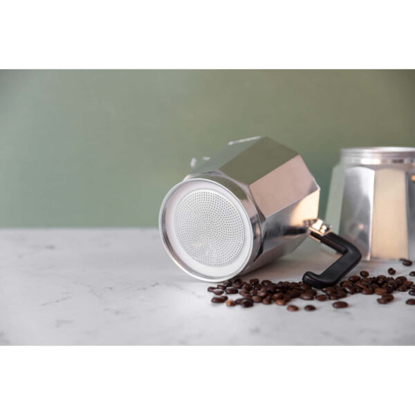 La Cafetière Venice Aluminium Espresso Maker Three Cup Silver