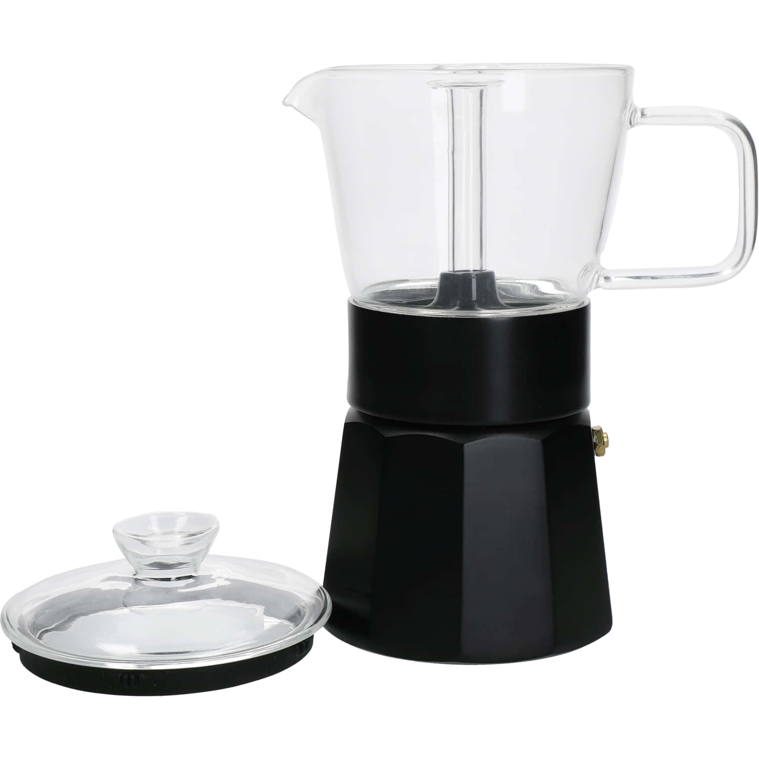 La Cafetière Verona Black Glass Espresso Maker 240ml Six Cup