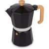 La Cafetière Venice Aluminium Espresso Maker Six Cup Black