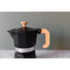 La Cafetière Venice Aluminium Espresso Maker Six Cup Black