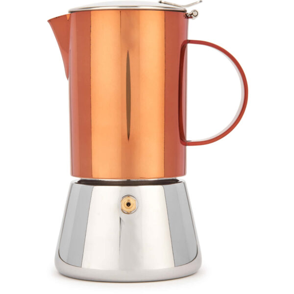 La Cafetière Polished Stainless Steel 200ml Copper Stovetop