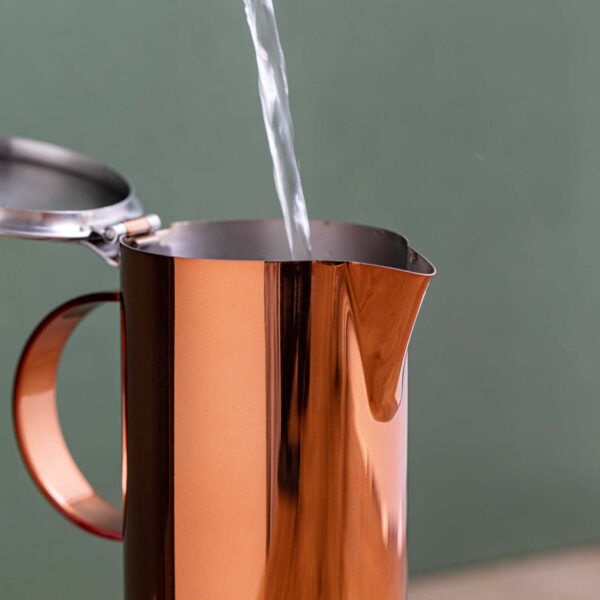 La Cafetière Polished Stainless Steel 200ml Copper Stovetop