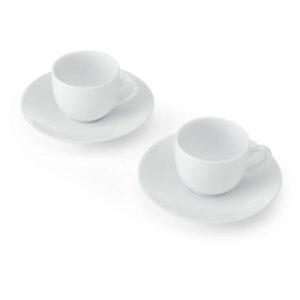 Mikasa Chalk 90ml Espresso Cup and Saucers