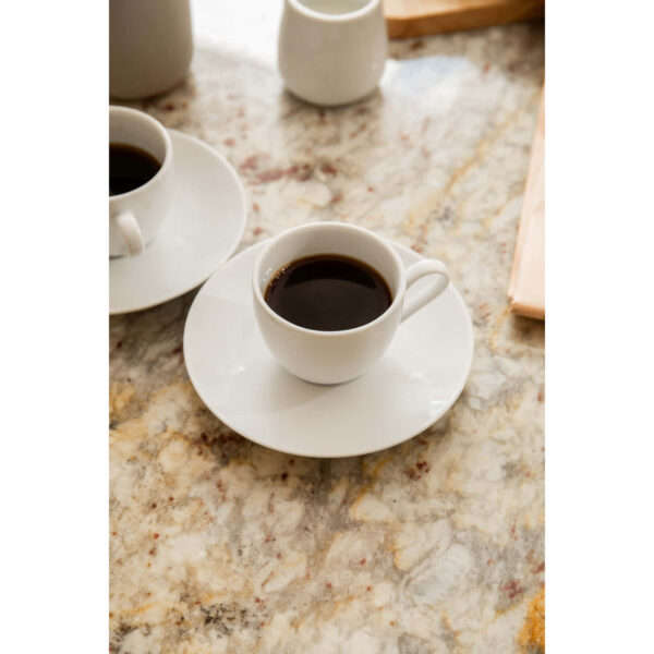 Mikasa Chalk 90ml Espresso Cup and Saucers