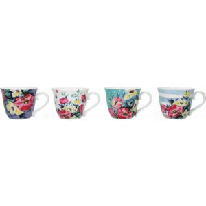 Mikasa Clovelly Porcelain Espresso Mugs Set of Four 80ml