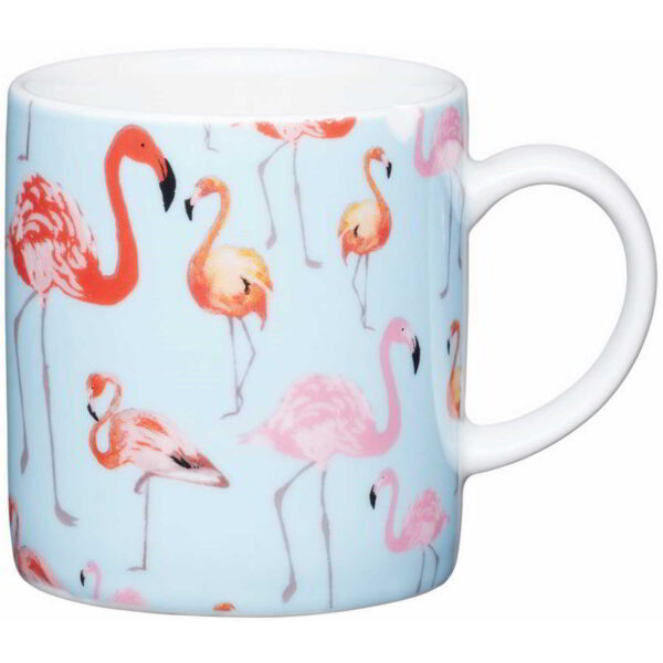 KitchenCraft Porcelain Espresso Cup Flamingo 80ml