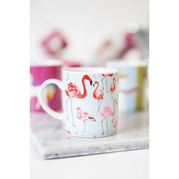 KitchenCraft Porcelain Espresso Cup Flamingo 80ml
