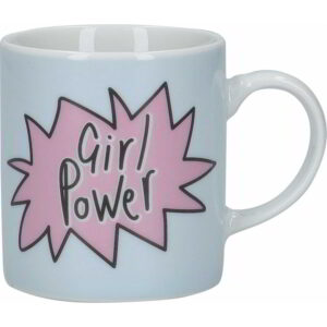 KitchenCraft Porcelain Espresso Cup Girl Power 80ml