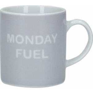 KitchenCraft Porcelain Espresso Cup Monday Fuel 80ml