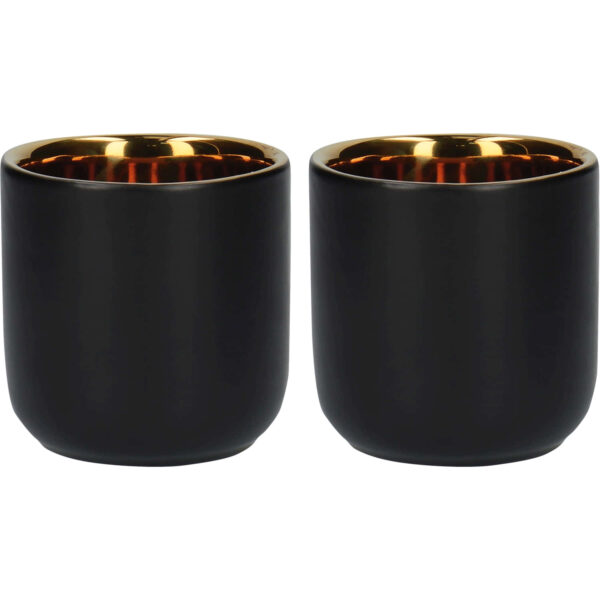 La Cafetière Double Walled Ceramic Espresso Mugs Set of Two 70ml