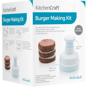 KitchenCraft Hamburger Maker with One Hundred Wax Discs