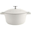 MasterClass Cast Aluminium Cream Casserole Dish 20cm 2.5 Litre