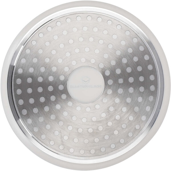 MasterClass Cast Aluminium Cream Casserole Dish 20cm 2.5 Litre