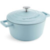 MasterClass Cast Aluminium Sky Blue Casserole Dish 20cm 2.5 Litre