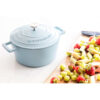 MasterClass Cast Aluminium Sky Blue Casserole Dish 20cm 2.5 Litre