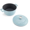 MasterClass Cast Aluminium Sky Blue Casserole Dish 20cm 2.5 Litre