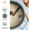 MasterClass Cast Aluminium Sky Blue Casserole Dish 20cm 2.5 Litre