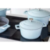 MasterClass Cast Aluminium Sky Blue Casserole Dish 20cm 2.5 Litre