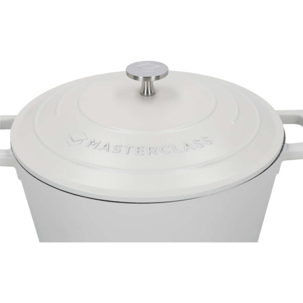 MasterClass Cast Aluminium Cream Casserole Dish 24cm 4 Litre