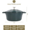 Haudepott valatud alumiinium 24x19cm 4L 'hunter green' MasterClass
