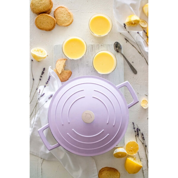 MasterClass Cast Aluminium Lavender Casserole Dish 24cm 4 Litre
