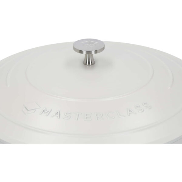 MasterClass Cast Aluminium Cream Casserole Dish 28cm 5 Litre