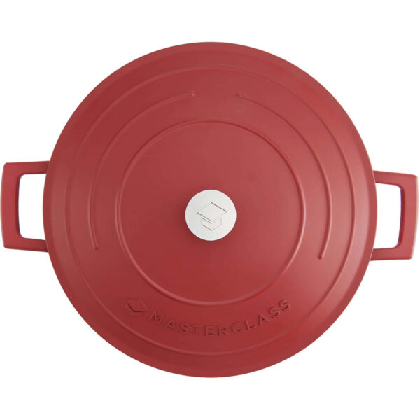 MasterClass Cast Aluminium Red Casserole Dish 28cm 5 Litre