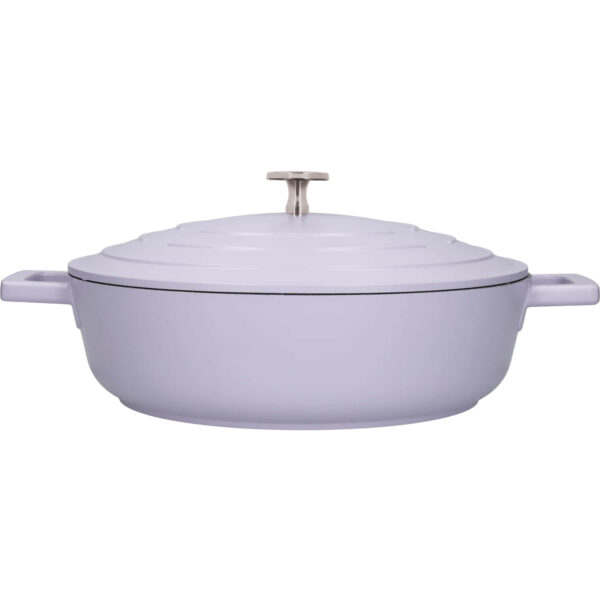 MasterClass Cast Aluminium Lavender Shallow Casserole Dish 28cm 4 Litre