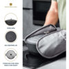 Haudepott valatud alumiinium madal 24cm 2.5L 'black' MasterClass
