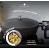 Haudepott valatud alumiinium madal 24cm 2.5L 'black' MasterClass