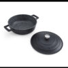 Haudepott valatud alumiinium madal 24cm 2.5L 'black' MasterClass