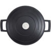 Haudepott valatud alumiinium madal 24cm 2.5L 'black' MasterClass