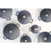 Haudepott valatud alumiinium madal 24cm 2.5L 'black' MasterClass