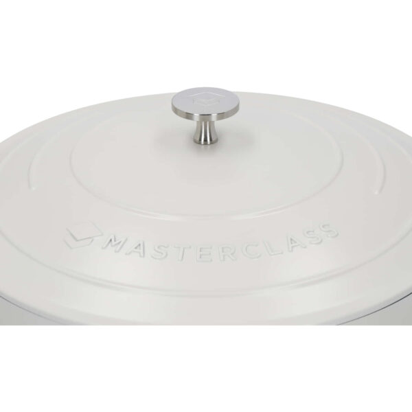 MasterClass Cast Aluminium Cream Shallow Casserole Dish 28cm 4 Litre