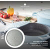 Haudepott valatud alumiinium madal 28cm 4L 'sky blue' MasterClass