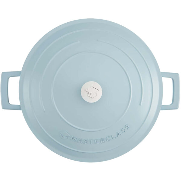 MasterClass Cast Aluminium Sky Blue Shallow Casserole Dish 28cm 4 Litre