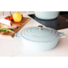 Haudepott valatud alumiinium madal 28cm 4L 'sky blue' MasterClass