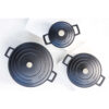 Haudepott valatud alumiinium madal 32cm 5L 'black' MasterClass