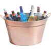 BarCraft Hammered Galvanised Steel Drinks Pail