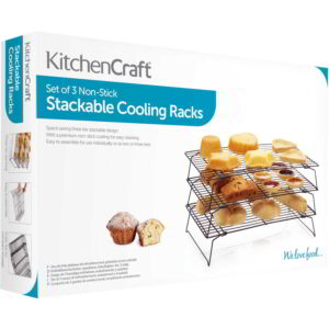 KitchenCraft Non-Stick Coated Three Tier Cooling Rack 40x25cm