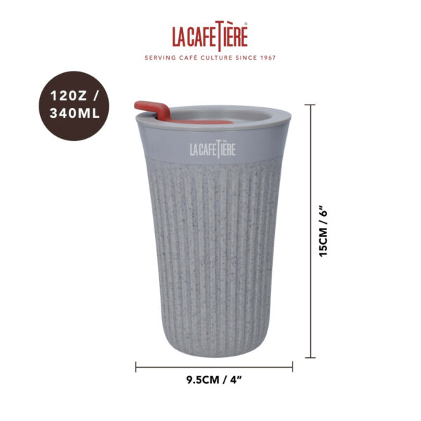 La Cafetière The Beanie Recycled and Resuable Travel Mug 340ml