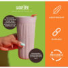 Joogitops bio-plastik kuumakindel 450ml La Cafetière
