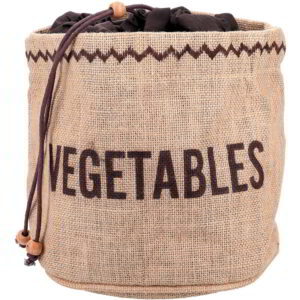Natural Elements Hessian Vegetable Preserving Bag 21x21x20cm