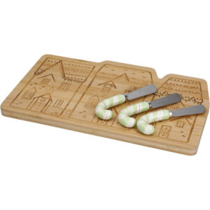 KitchenCraft The Nutcracker Collection Bamboo Cheese Set 4 Pieces