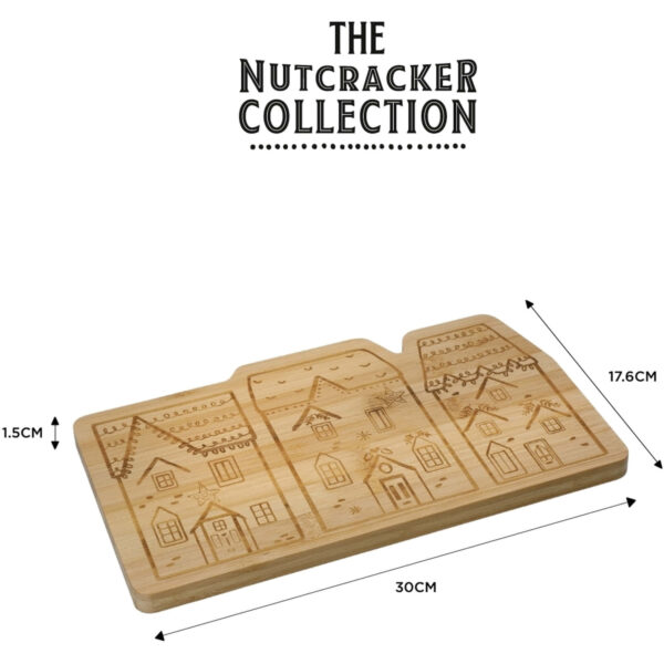 KitchenCraft The Nutcracker Collection Bamboo Cheese Set 4 Pieces