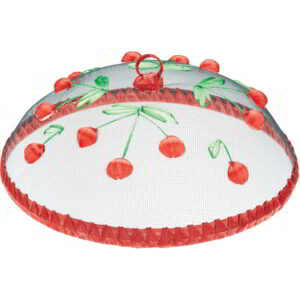 KitchenCraft Round Fabric Mesh Embroidered Rigid Food Covers