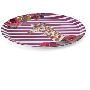 Mikasa Wild at Heart Melamine 36cm Round Tray Giraffe