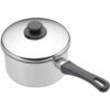 KitchenCraft Stainless Steel Extra Deep Saucepan and Lid 12cm